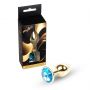 MyLove Toys - Złoty Plug Jewellery - Jasnoniebieski - 3