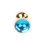 MyLove Toys - Złoty Plug Jewellery - Jasnoniebieski - 5