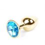 MyLove Toys - Złoty Plug Jewellery - Jasnoniebieski - 9