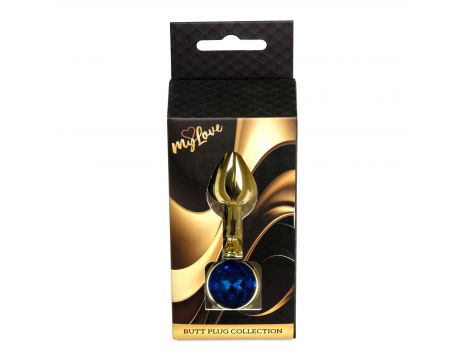 Biżuteria analna ze stali MyLove Toys granatowa 7 cm - 2