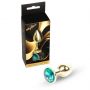 Biżuteria analna ze stali MyLove Toys zielona 7 cm - 4