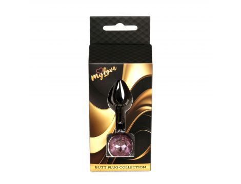 Biżuteria analna srebrna z diamentem MyLove Toys 7 cm - 4