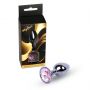 Biżuteria analna srebrna z diamentem MyLove Toys 7 cm - 2