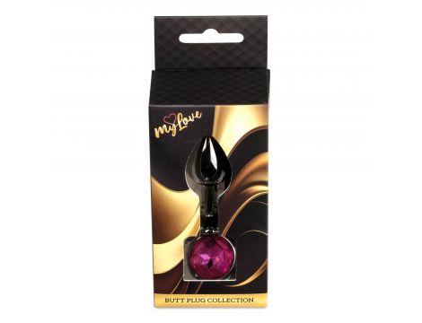 Biżuteria analna MyLove Toys ciemnosrebrna różowa - 4