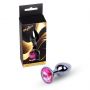 Biżuteria analna MyLove Toys ciemnosrebrna różowa - 4