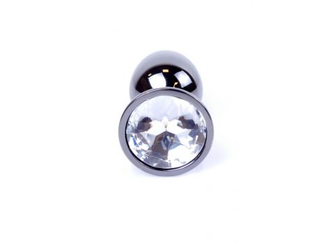 Biżuteria analna srebrna z diamencikiem MyLove Toys 7 cm - 3