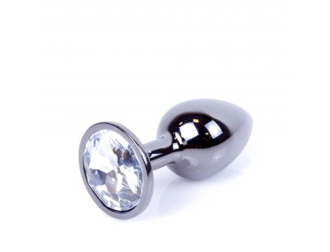 Biżuteria analna srebrna z diamencikiem MyLove Toys 7 cm - 8