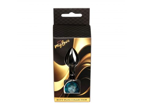 Biżuteria analna stalowa MyLove Toys jasnoniebieska 7 cm