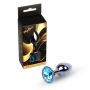 Biżuteria analna stalowa MyLove Toys jasnoniebieska 7 cm - 3