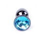 Biżuteria analna stalowa MyLove Toys jasnoniebieska 7 cm - 7