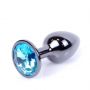 Biżuteria analna stalowa MyLove Toys jasnoniebieska 7 cm - 9