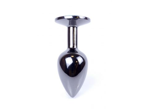Biżuteria analna stalowa MyLove Toys srebrna niebieska 7 cm - 7
