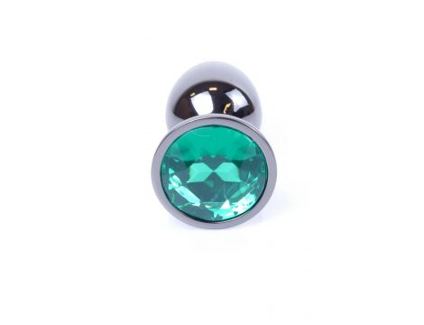 Biżuteria analna MyLove Toys ciemnosrebrna zielona - 4