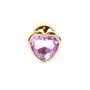 Korek analny złoty serce z diamentem MyLove Toys 7 cm - 3