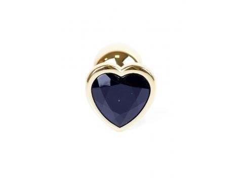 Biżuteria analna Gold Heart MyLove Toys czarna 7 cm - 4