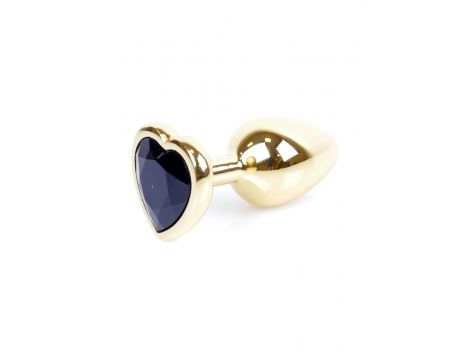 Biżuteria analna Gold Heart MyLove Toys czarna 7 cm - 10