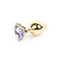 Biżuteria analna MyLove Toys złote serce diament 7 cm - 11