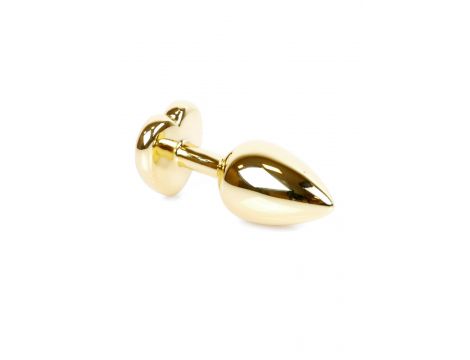 Biżuteria analna MyLove Toys Gold Heart granatowa 7 cm - 4