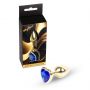 Biżuteria analna MyLove Toys Gold Heart granatowa 7 cm - 4