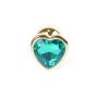 MyLove Toys - Jewellery Gold  Heart PLUG- Green - 4