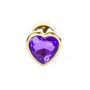MyLove Toys - Jewellery Gold  Heart PLUG- Purple - 4
