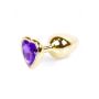 MyLove Toys - Jewellery Gold  Heart PLUG- Purple - 8