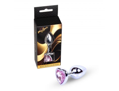 Biżuteria analna srebrne serce MyLove Toys 7 cm - 4