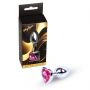 Korek analny srebrny z serduszkiem MyLove Toys różowy 7 cm - 3
