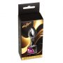 Korek analny srebrny z serduszkiem MyLove Toys różowy 7 cm - 2