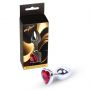 Srebrna biżuteria analna z czerwonym serduszkiem MyLove Toys 7 cm - 4