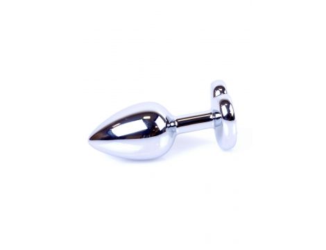 Biżuteria analna srebrna serce MyLove Toys czarna 7 cm - 5