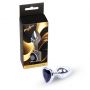 Biżuteria analna srebrna serce MyLove Toys czarna 7 cm - 4