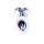 Biżuteria analna srebrna serce MyLove Toys czarna 7 cm