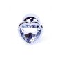 Srebrny korek analny z sercem MyLove Toys 7 cm - 5