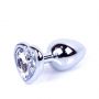 Srebrny korek analny z sercem MyLove Toys 7 cm - 10
