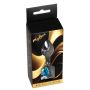 Korek analny srebrny serduszko jasnoniebieski MyLove Toys 7 cm - 2