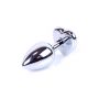 Biżuteria analna srebrna serce MyLove Toys fioletowa 7 cm - 6