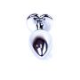 Biżuteria analna srebrna serce MyLove Toys fioletowa 7 cm - 10