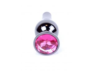 Biżuteria analna stalowa z różowym diamentem MyLove Toys 9,5 cm