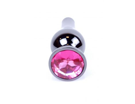 Biżuteria analna stalowa z różowym diamentem MyLove Toys 9,5 cm