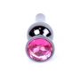 Biżuteria analna stalowa z różowym diamentem MyLove Toys 9,5 cm - 2