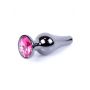 Biżuteria analna stalowa z różowym diamentem MyLove Toys 9,5 cm - 11
