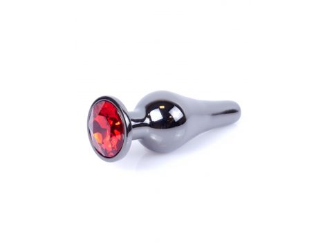 Biżuteria analna stalowa MyLove Toys srebrna czerwona 9.5 cm - 8