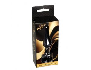 Stalowy korek analny z diamentem MyLove Toys srebrny 9,5 cm