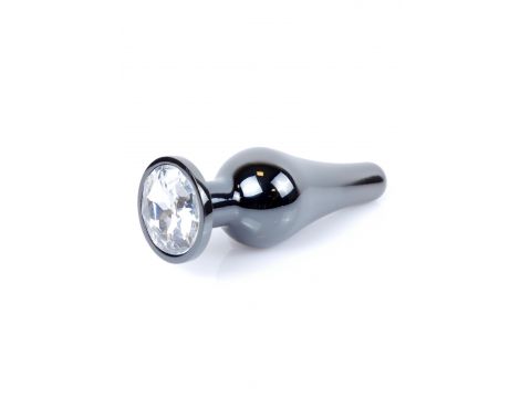 Biżuteria analna stalowa MyLove Toys srebrna z diamencikiem 9.5 cm - 11