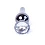 Biżuteria analna stalowa MyLove Toys srebrna z diamencikiem 9.5 cm - 2
