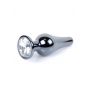 Biżuteria analna stalowa MyLove Toys srebrna z diamencikiem 9.5 cm - 12