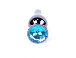 Biżuteria analna stalowa MyLove Toys jasnoniebieska 9.5 cm