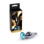 Biżuteria analna stalowa MyLove Toys jasnoniebieska 9.5 cm - 6