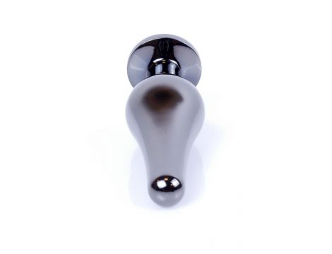 Biżuteria analna stalowa z diamentem MyLove Toys ciemnoniebieska 9,5 cm - 9